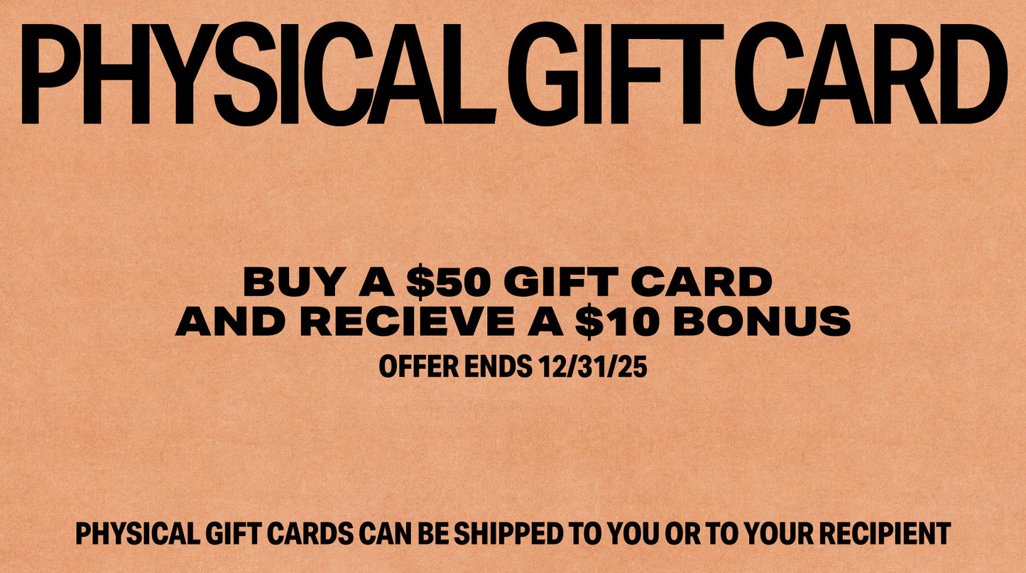 physical gift card